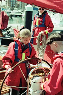 00608 Prints: The Faramir Trust at Hartlepool Marina was set up for people to go sailing