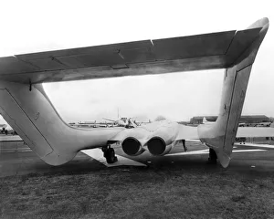 Farnborough Air Display. A picture frame made by the tailpiece of the de havilland D. H