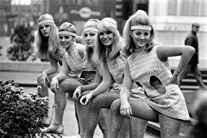 Fashion: Clothing: Girls are pictured modeling the usheretts dress of the future designed