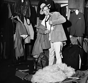 Fashion Clothing Humour. Young male model David Kempton from East Croydon