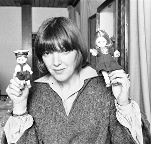 Toys Prints: Fashion designer Mary Quant seen here at the launch if a new pair of dolls called Bubbles