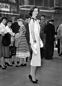 Fashion. The dress that turned their heads. This is model girl Marguerite in the Sack