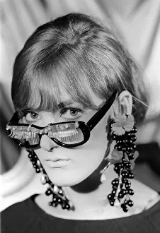 1960s Fashion Prints: Fashion Glasses 20th July 1965. Glasses with false eyelashes