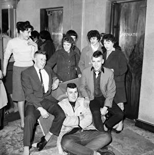 Fashion: Mens Hair Styles: The Delaware or Mohican hair cut. 1958 A766-001