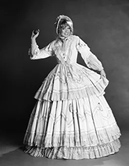 Fashion / Old. Beverley Pilkington in Crinoline'dress