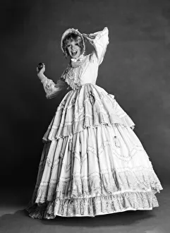 Fashion / Old. Beverley Pilkington in Crinoline'dress