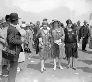 Fashion at Royal Ascot - June 1927 Ladies Day - a woman shows off her style of