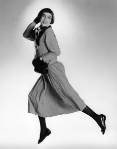 Fashion - Suits Black and White Prince of Wales check long pleated skirt