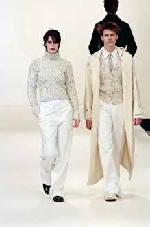 01299 Prints: Fashion week, Margaret Howell fashion show at the Natural History Museum