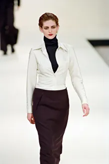 01299 Prints: Fashion week, Margaret Howell fashion show at the Natural History Museum