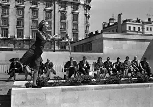 Tartan Prints: Fashions taken during London Fashion Week 1964 Model wearing a tartan skirt