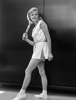 00779 Prints: Fashions for Wimbledon Photoshoot. Models displaying a selection of Fred Perry