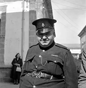 Fat Cyprus Policeman looking after the law and order in the Ladies Bazaar