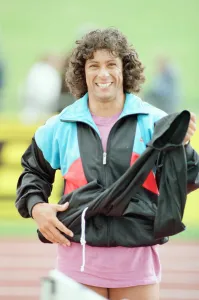 01424 Prints: Fatima Whitbread, British javelin thrower at the 1988 UK Athletics Championships