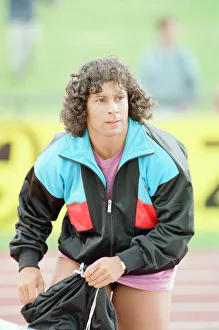 01424 Prints: Fatima Whitbread, British javelin thrower at the 1988 UK Athletics Championships