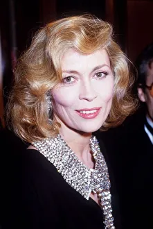 Premieres Prints: Faye Dunaway Actress at the premiere of Ordeal By Innocence in February 1985