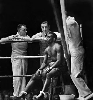 Tired Prints: Featherweight bout at The Stadium, Liverpool between Frank Kenny and Richie Kid Tanner