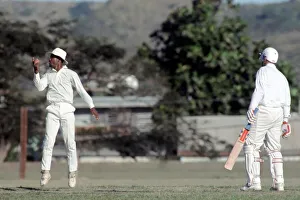 00022 Prints: February 1990 90-1082-009 International Test Match Cricket. West Indies vs England