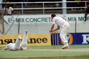 00022 Prints: February 1990 90-1082-046 International Test Match Cricket. West Indies vs England