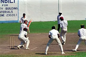00022 Prints: February 1990 90-1082-086 International Test Match Cricket. West Indies vs England