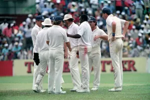 00022 Prints: February 1990 90-1082-111 International Test Match Cricket. West Indies vs England
