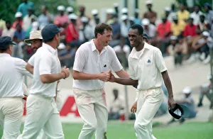 00022 Prints: February 1990 90-1082 International Test Match Cricket. West Indies vs England
