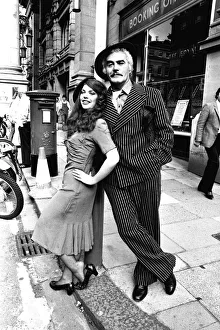 Opera Prints: Federica Darla and Sally Erskine pose outside the Theatre Royal in Newcastle to promote