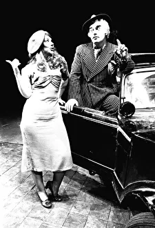 Federica Darla and Sally Erskine pose outside the Theatre Royal in Newcastle to promote