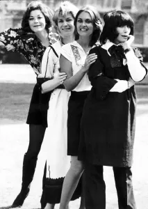 Fenella Fielding Actress on stage with Sheila Allen Linda Thorson