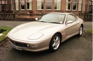 Ferrari Prints: FERRARI CARS AT GLENEAGLES HOTEL February 1999 456 MARANELLO (GOLD)