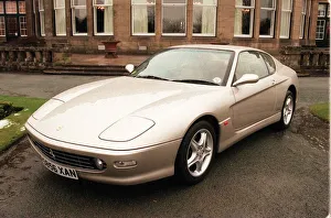 00143 Prints: FERRARI CARS AT GLENEAGLES HOTEL February 1999 456 MARANELLO (GOLD)
