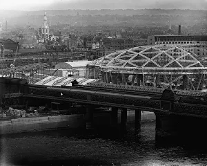 Exhibitions Prints: Festival of Britain 1951 An Aerial view of the South Bank site of the Festival of