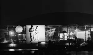 Festival of Britain 1951 Illuminations outside the Dome of Discovery