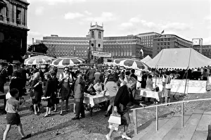 Stalls Prints: Festival of London. General Scenes in and around the Barbecue at the festival of London