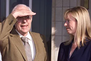 Ffion Hague, wife of the Tory Leader William Hague with Denis Thatcher at the Imperial