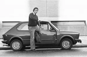 Denim Prints: Fiat 127 first prize in the Reveille Win-A-Car competition circa 1973