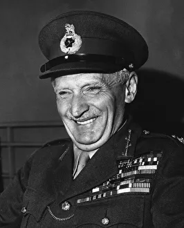 Field Marshall Montgomery of Alemein WW2 second world war general of the Desert Rats in