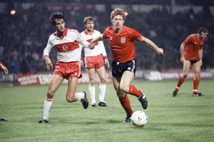 FIFA 1986 World Cup Group 3 Qualifying match at Wembley. England 5 v Turkey 0