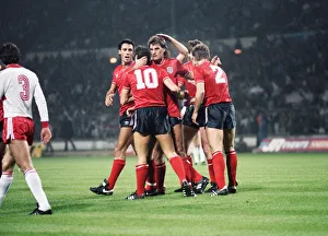 FIFA 1986 World Cup Group 3 Qualifying match at Wembley. England 5 v Turkey 0