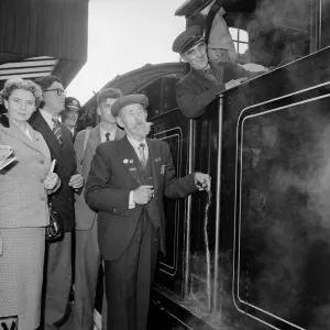 The fifty year old steam train the L46 took a party of train enthusiasts on a trip around