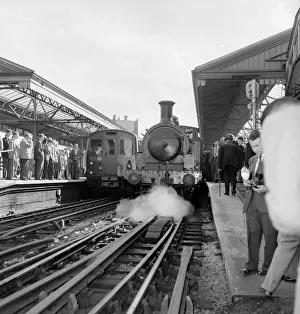 The fifty year old steam train the L46 took a party of train enthusiasts on a trip around