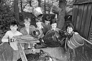 Rubbish Prints: Fighting to keep Britain beautiful are Holmfirth High School pupils (from left)