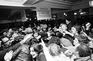 Fighting crowds at Harrods today. Shortly after 9am an estimated 400 people fought in