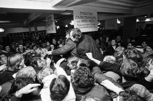 Fighting crowds at Harrods today. Shortly after 9am an estimated 400 people fought in