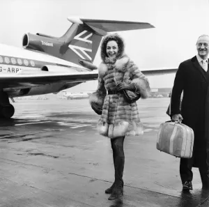 Arrival Prints: Film Actor David Niven, and his wife Hjordis arrived in London from Geneva today
