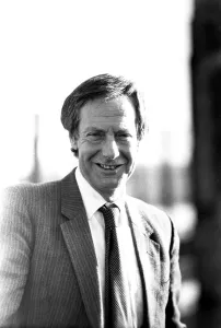 Film critic Barry Norman pictured on the roof of Thomson House