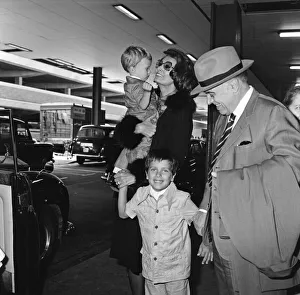 Sofia Prints: Film producer Carlo Ponti arrives in London with his two sons Edward