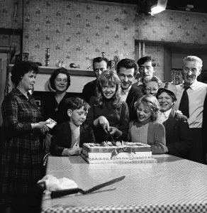 Film star Hayley Mills celebrates her 15th birthday at Pinewood Studios where she is