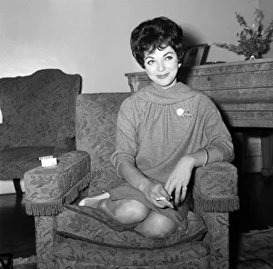 Film star Joan Collins flew into London today from Montego Bay