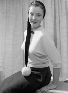 Film star June Thorburn receiving beauty treatment at Atkinsons salon on Bond Street in